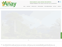 Tablet Screenshot of centroanay.cl